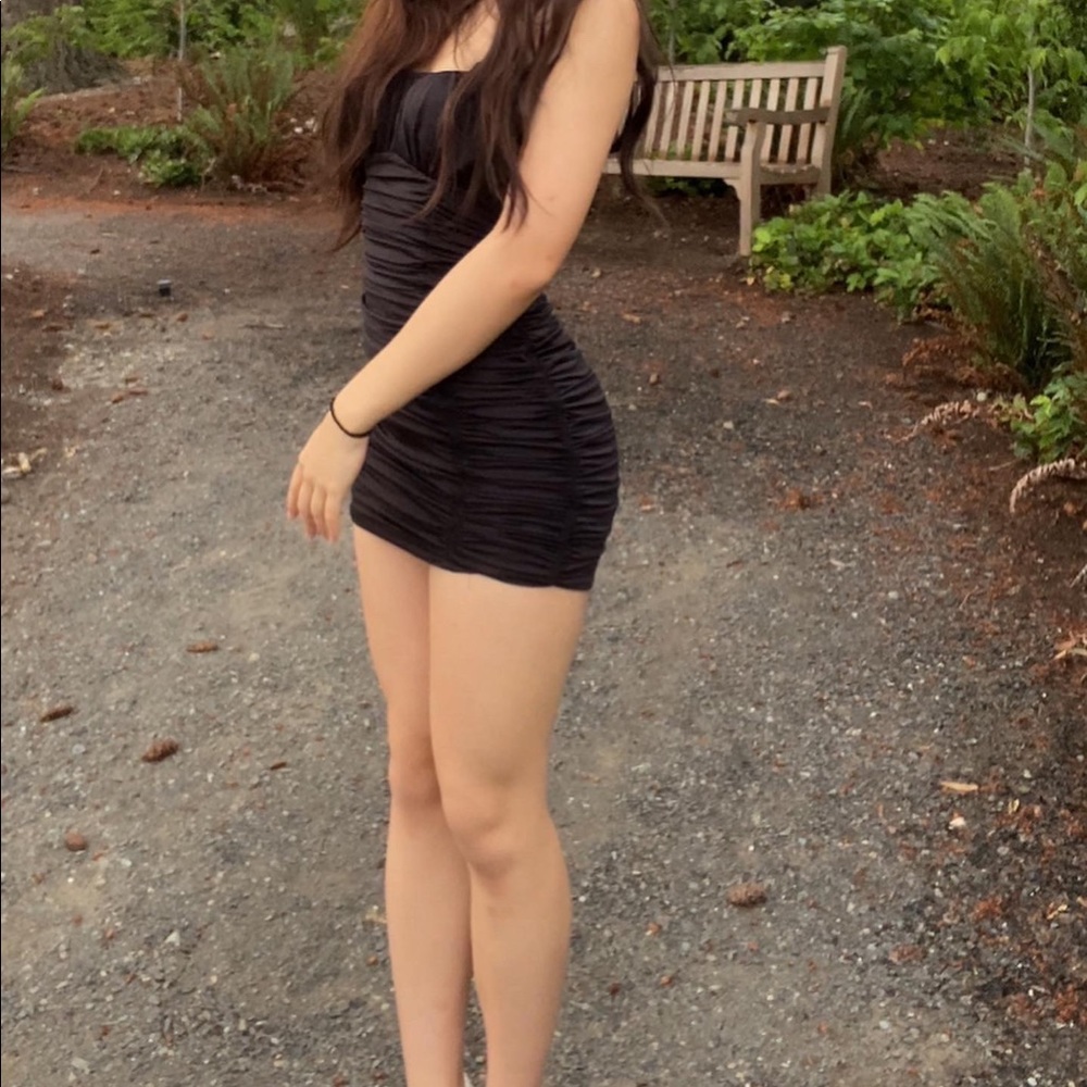 Rachelle mini black dress from Revolve